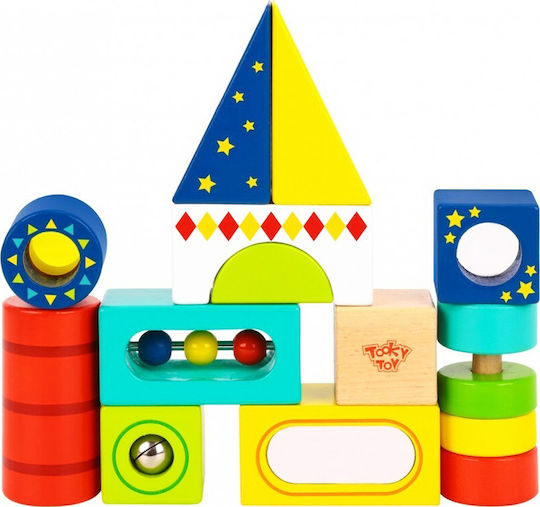 Tooky Toys Τουβλάκια Δραστηριοτήτων για 1+ Έτους 13τμχ