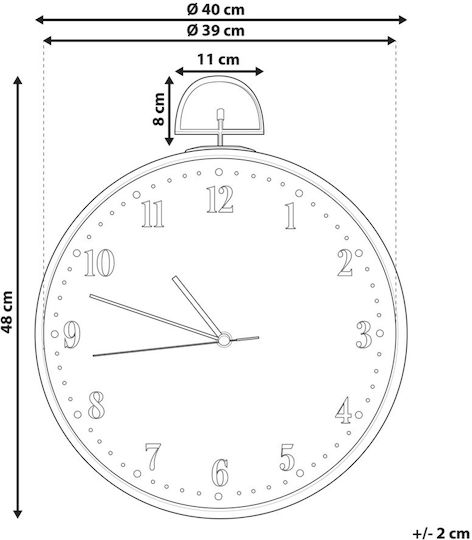 Wall Clock Ø 40 Cm Light Wood Opfikon