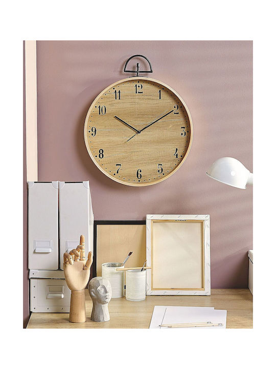 Wall Clock Ø 40 Cm Light Wood Opfikon
