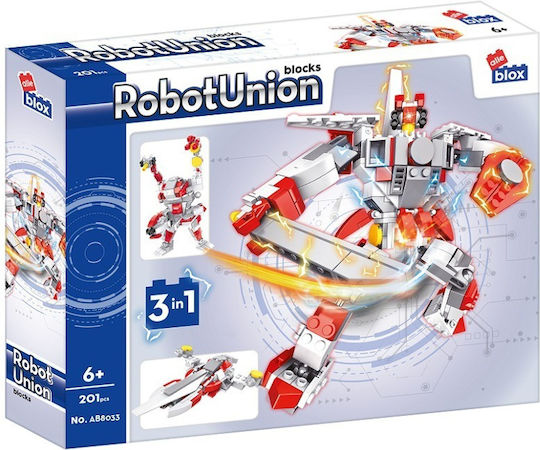 Alleblox Alleblox Bauklötze 3in1 Robot Union Für 6+ Jahre 201Stück