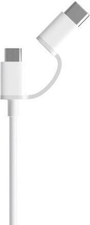 Xiaomi Data Cable 2in1 Usb To Micro Usb + Usbc White 30cm Regular USB to Type-C / micro USB 0.3m 2.4A Cable White (SJV4083TY)