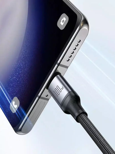 Joyroom SA21-1T2 Braided USB to Type-C Cable Μαύρο 1.5m