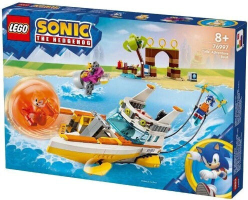 LEGO Sonic The Hedgehog Tails Adventure Boat for 8+ Years 393 Pieces