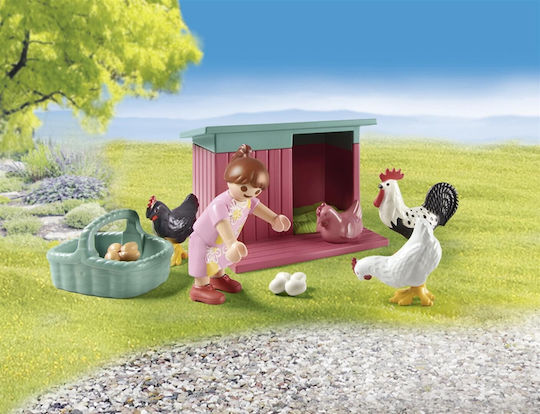 Playmobil MeinLeben Garten Ferienhaus mit Hühnerstall für 4-10 Jahre