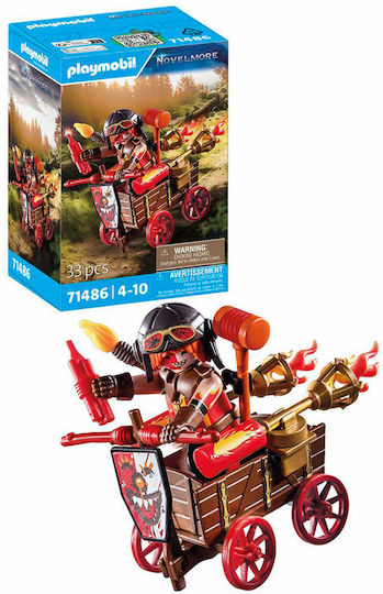 Playmobil Novelmore The Kahboom With His Racing Vehicle for 4-10 years old