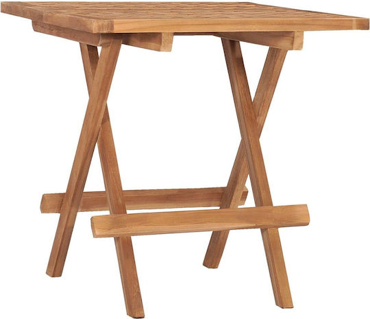 Set Sala De Mese Pentru Spații Exterioare Mici 3 Piese Teak Cu Perne