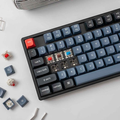 Keychron K8 Pro Η3 QMK/VIA Drahtlos Gaming Mechanische Tastatur Tenkeyless mit Gateron G-Pro Braun Schaltern und RGB-Beleuchtung (Englisch US)