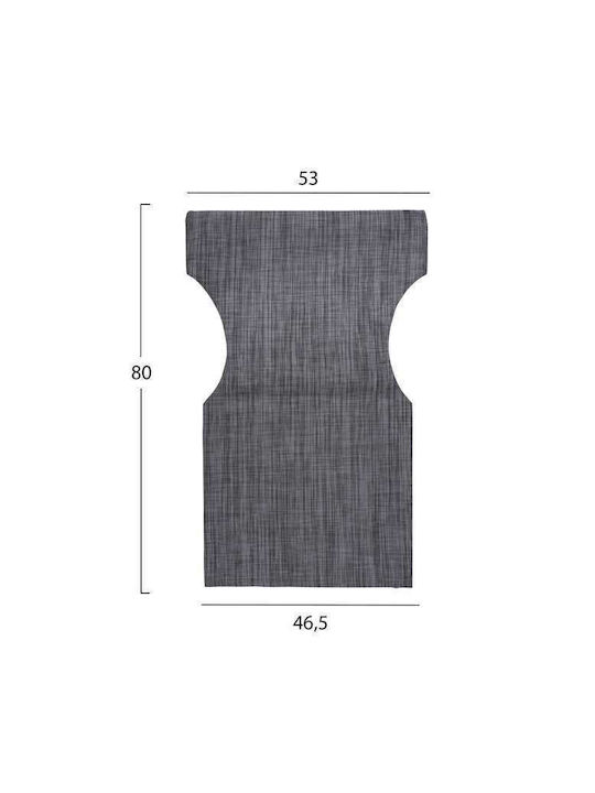 HomeMarkt Waterproof Director Chair Cover Limnos Gray 46.5x53cm