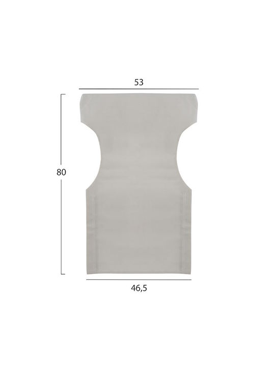 HomeMarkt Waterproof Director Chair Cover Ecru 53x80cm