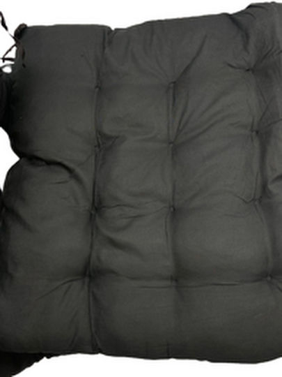Pernă Pentru Pat De Soare Cu Spătar Negru 62x185cm