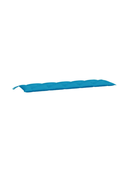 vidaXL Wasserdichtes Sitzbank-Kissen Gartenstuhlkissen Blau 50x180cm