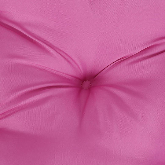 vidaXL Gartenstuhlkissen Mit Rückenlehne Rosa 2Stück 60x60cm