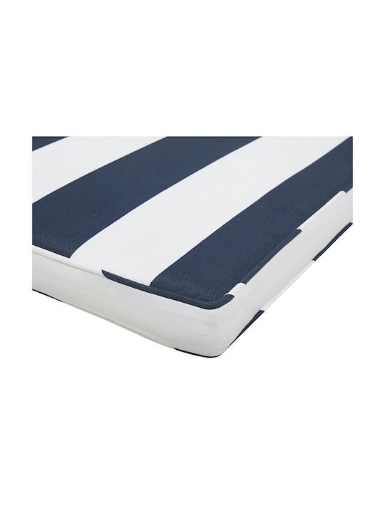 Beliani Garden Chair Cushion Blue and White