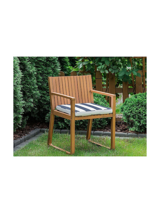 Beliani Garden Chair Cushion Blue and White