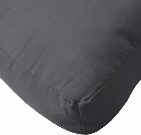 vidaXL Sofa Pallet Cushion With Backrest Anthracite 2 Pieces