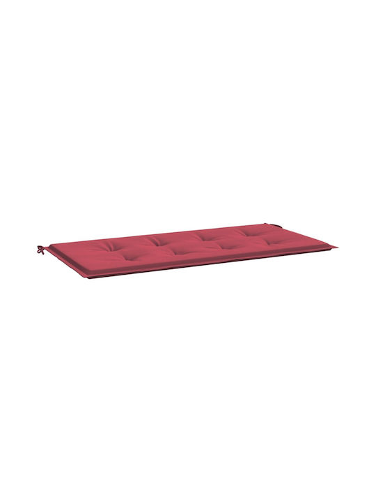 vidaXL Pernă De Bancă De Grădină Burgundy 120x50 Cm