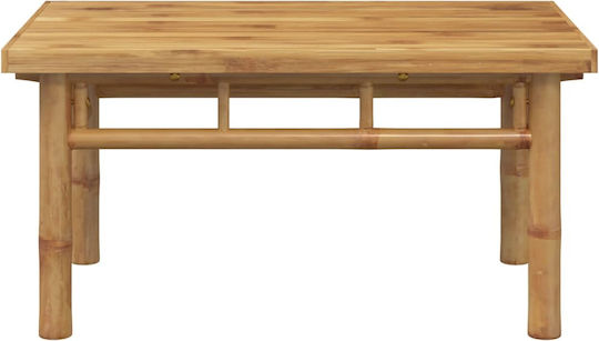 Tisch für kleine Außenbereiche aus Bambus Stabil 70x40x35cm