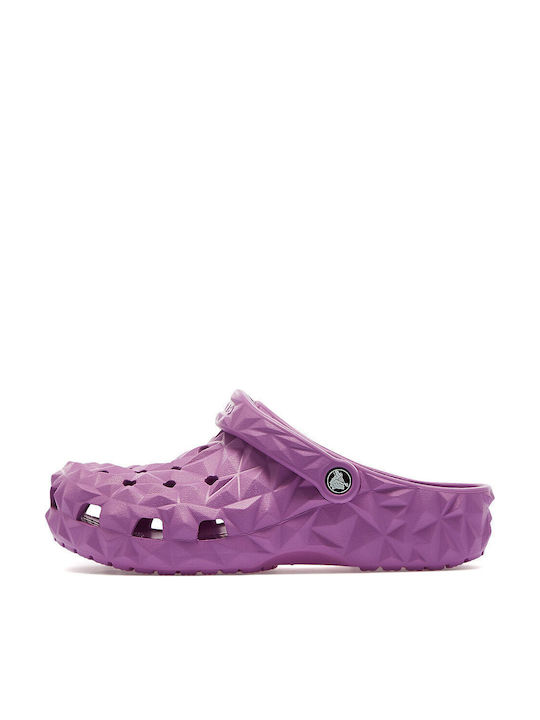 Crocs Classic Geometric Clog Women's Anatomic Clogs Purple