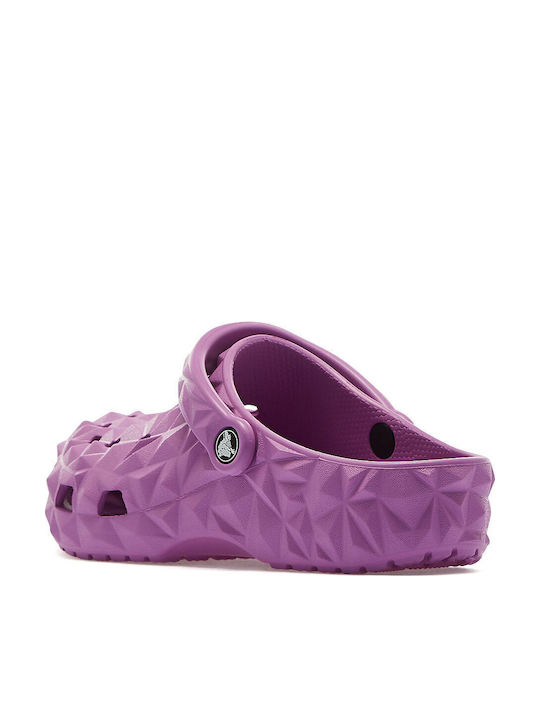 Crocs Classic Geometric Clog Women's Anatomic Clogs Purple