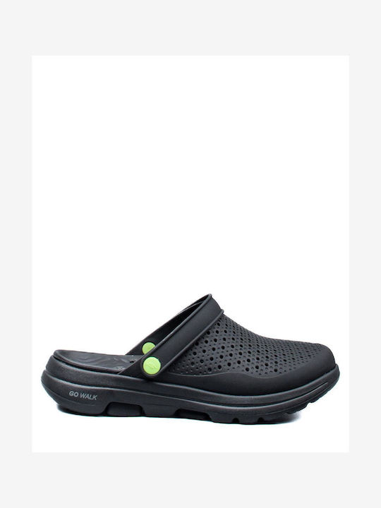 Skechers Go Walk 5 Key Pastime Anatomic Clogs Black