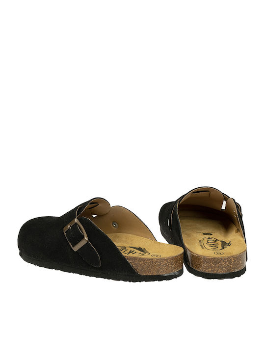 Blogg Anatomical Leather Women's Slippers Black