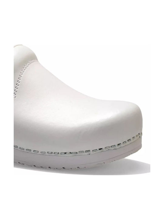 Sanita 1500314 Din piele Anatomici Sabot Albe