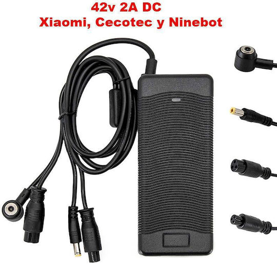 Ewheels Φορτιστής για Ηλεκτρικό Scooter Xiaomi σε Μαύρο Χρώμα 14522