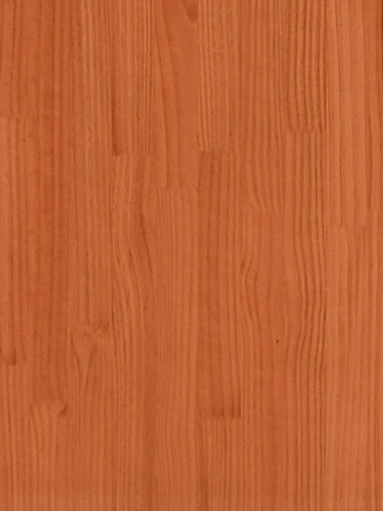 Kids Bed Bunk Single Brown for Mattress 90x200cm