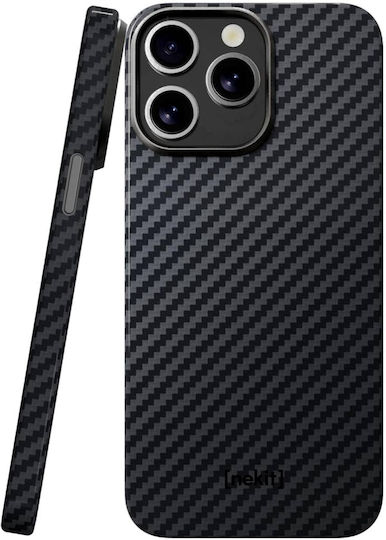 Nekit Umschlag Rückseite Aramid Fiber 1mm Schwarz (iPhone 14 Pro)