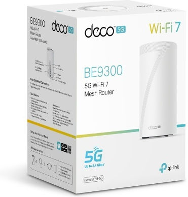 TP-LINK Deco BE65 5G BE11000 v1 WiFi Mesh Network Access Point Wi‑Fi 7 Tri Band (2.4 & 5 & 6GHz)
