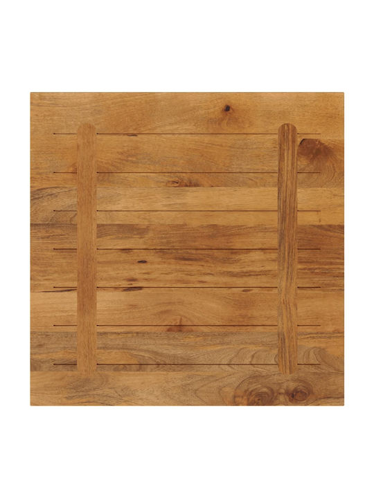 vidaXL Square Table Surface made of Solid Wood Mango 80x80x2.5cm 371610 1pcs