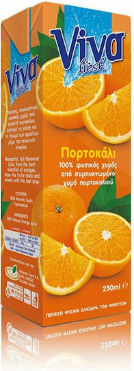 Viva Сок Портокал Без захар 250мл 1бр