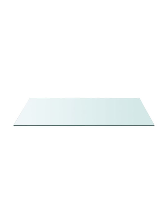 vidaXL Rectangular Table Surface made of Glass Transparent 50x100cm 345074 1pcs