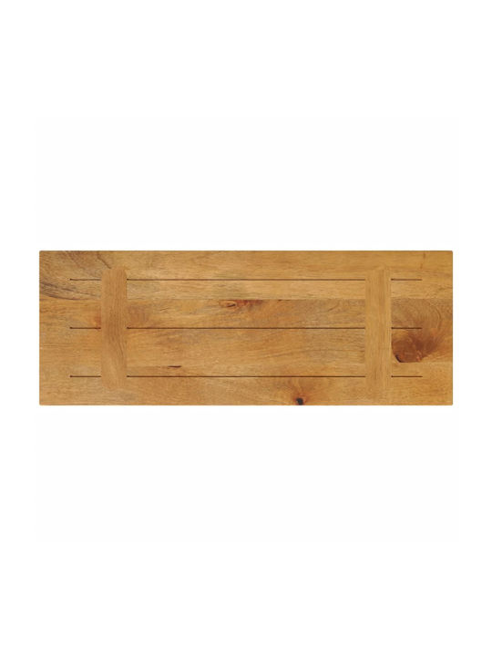 vidaXL Rectangular Table Surface made of Solid Wood Mango 80x20x2.5cm 371554 1pcs