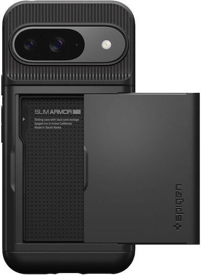 Spigen Slim Armor CS Umschlag Rückseite Silikon 2mm Schwarz (Google Pixel 9 / 9 Pro)
