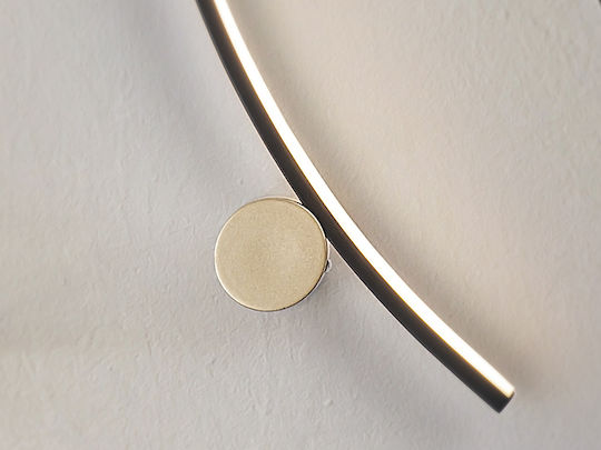 Smile Lamp Wall with Integrated LED Black 13x57cm