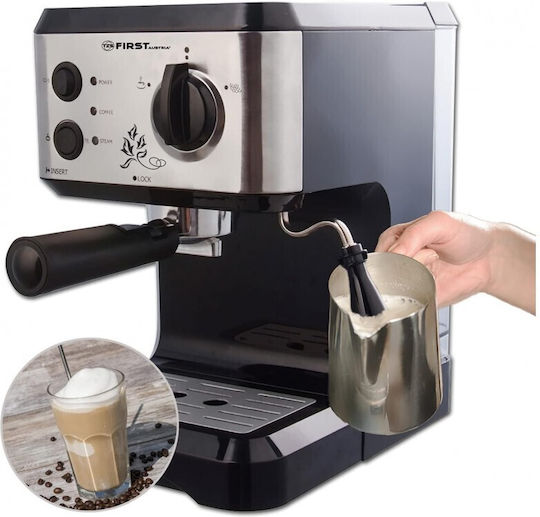 First Austria Μηχανή Espresso 1050W Πίεσης 15bar Γκρι FA5476-1