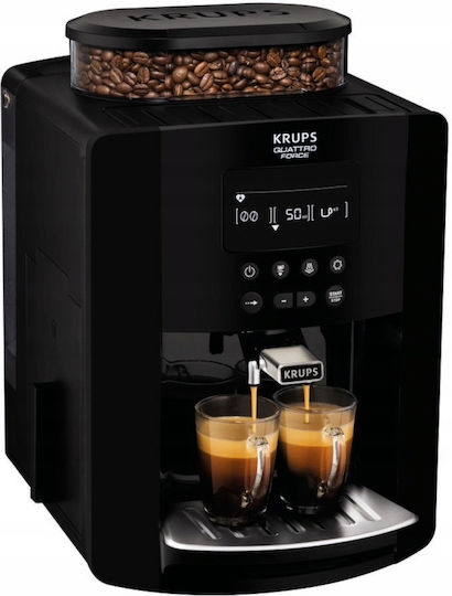 Krups Arabica 1450W Налягане 15бар с мелачка Черна