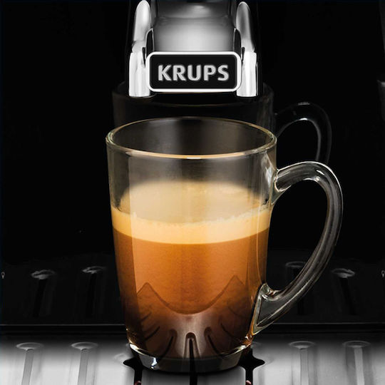 Krups Arabica 1450W Налягане 15бар с мелачка Черна