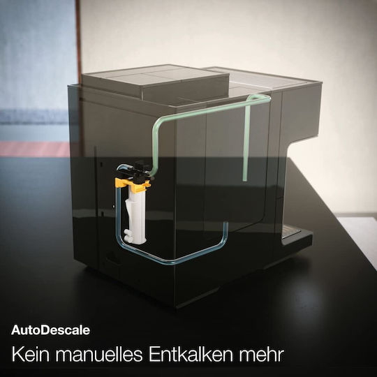 Miele CM 7350 Αυτόματη Μηχανή Espresso 1500W Πίεσης 15bar με Μύλο Άλεσης Μαύρη