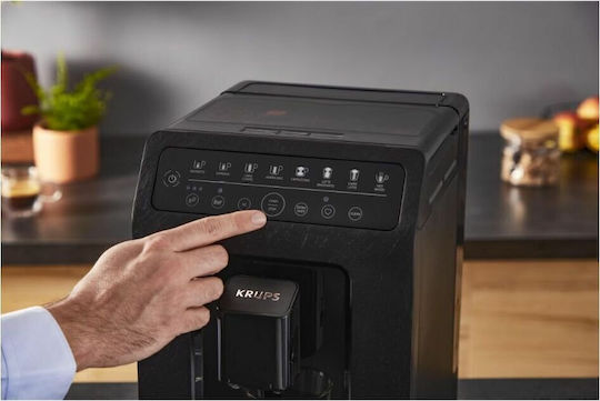 Krups Evidence Eco-Design Automat Espressoare 1450W Presiune 15bar cu Râșniță Neagră EA897B10