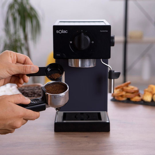 Solac CE4502 Squissita Easy Automatic Espresso Machine 1050W Pressure 20bar Graphite
