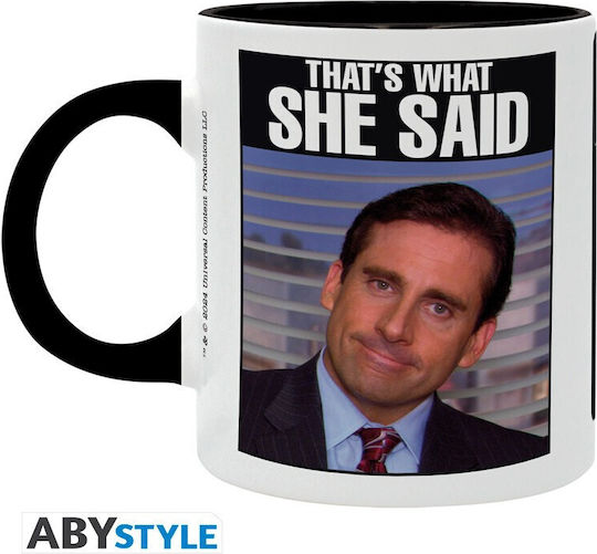 Abysse The Office Michael Scott Κούπα Κεραμική Μαύρη 320ml 3665361145264