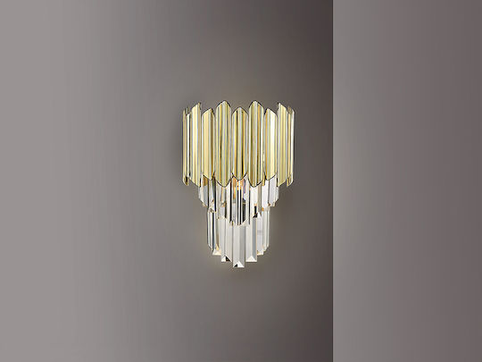 Tiara Lamp Wall with Socket G9 Gold 22cm