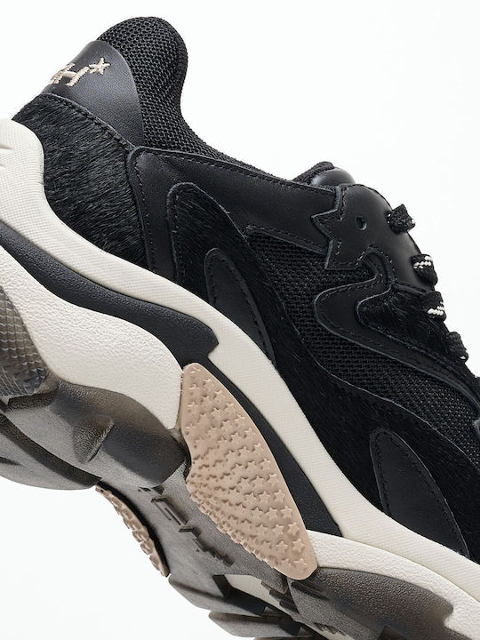 Addict Combo Γυναικεία Chunky Sneakers Μαύρο