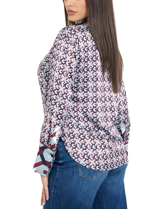 Women's Long Sleeve Shirt Red, Blue, Sky Blue