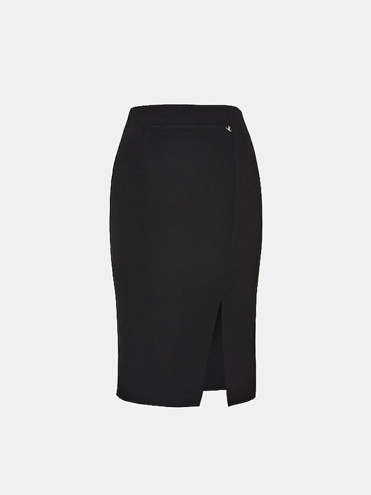 Lynne Pencil Midi Skirt Black