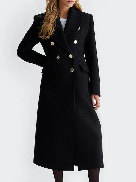 Liu Jo Women's Coat with Buttons Black