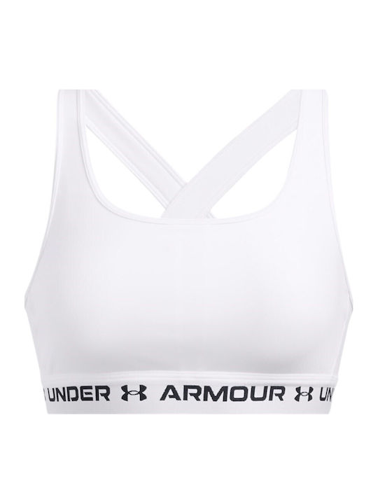 Crossback Mid Bra Women's Bra without Padding White