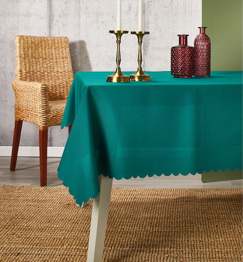 Whitegg Tablecloth Stain Resistant Petrol 140x220cm